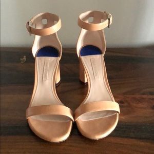 Stuart Weitzman nude 3 inch sandals